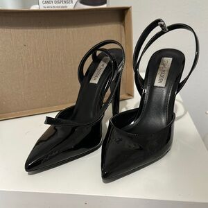 Steve Madden Glossy Black Heels